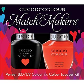 Cuccio Matchmaker - Colour Nail Lacquer & Veneer Gel Polish - Shaking My Morroco - For Manicures & Pedicures, Full Coverage - Long Lasting, High Shine - Cruelty, Formaldehyde & Toluene Free - 2 pc