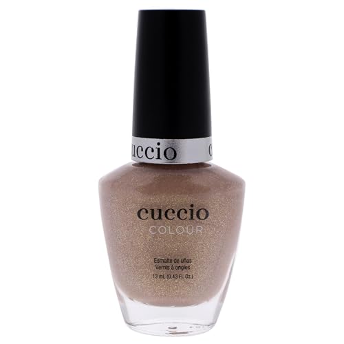 Cuccio Los Angeles Luscious | Colour Light Brown with Gold Shimmer | 13ml | Long Lasting, Glossy, Vegan | Parben Free | No Yellowing | FREE from harmful Chemicals