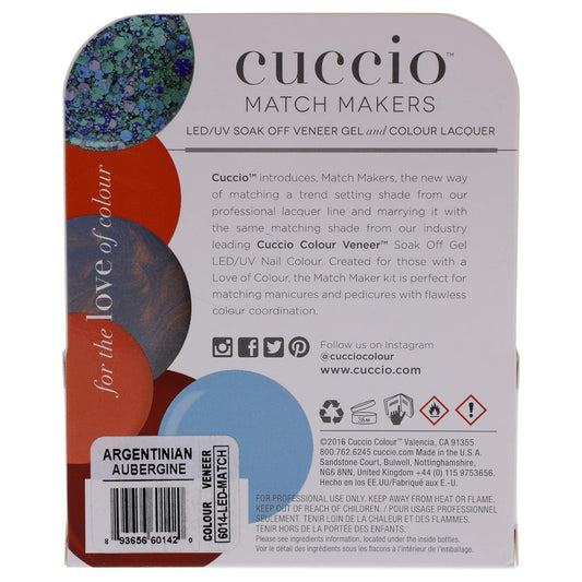 Cuccio Match Makers Set - Argentinian Aubergine 2 Pc, 2count