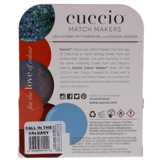 Cuccio Veneer and Colour Matchmaker Nail Polish, Call in Calgary