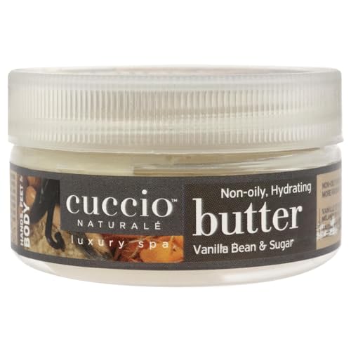 Cuccio Naturale Butter Blends - Ultra-Moisturizing, Renewing, Smoothing Scented Body Cream - Deep Hydration For Dry Skin Repair - Made With All Natural Ingredients - Vanilla Bean & Sugar