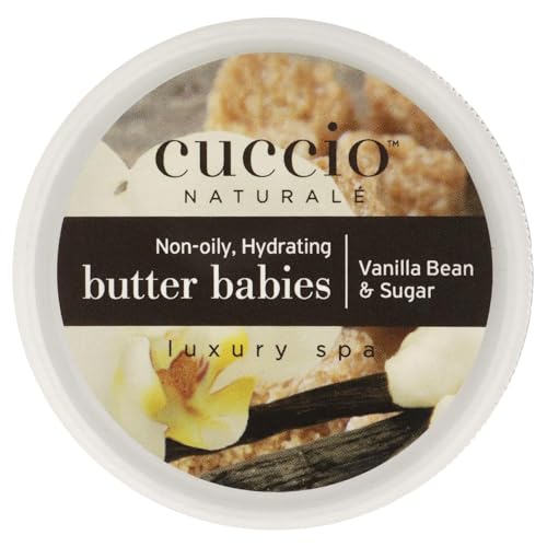 Cuccio Naturale Butter Blends - Ultra-Moisturizing, Renewing, Smoothing Scented Body Cream - Deep Hydration For Dry Skin Repair - Made With All Natural Ingredients - Vanilla Bean & Sugar