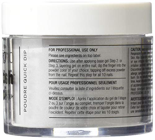 Silver with Mica: Cuccio Pro Dipping Powder, Silver with Mica, 1.6 Ounce