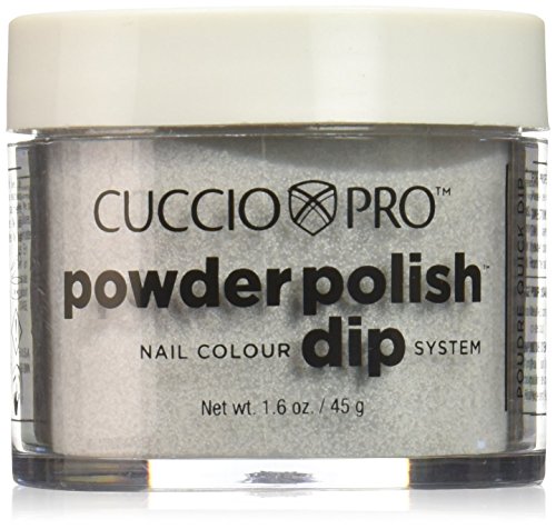 Silver with Glitter: Cuccio Pro Dipping Powder, Silver with Glitter, 1.6 Ounce