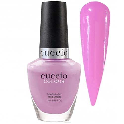 Cuccio Lavender Sorbet | Colour bright warm violet crème | 13ml | Long Lasting, Glossy, Vegan | Parben Free | No Yellowing | FREE from harmful Chemicals