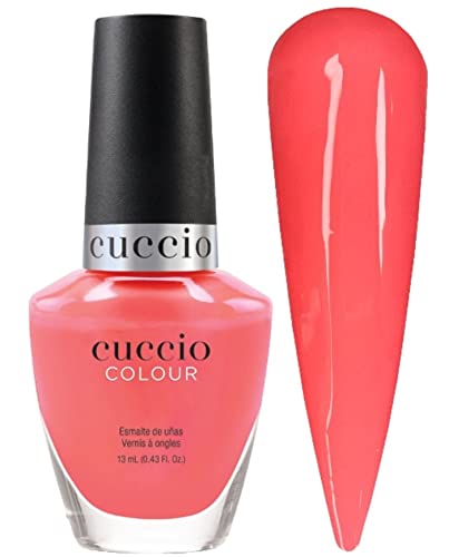 Cuccio Once in a Lifetime | Neon Nail Polish | 13ml | Long Lasting, Glossy, Vegan | Paraben Free | No Yellowing | FREE from Harmful Chemicals