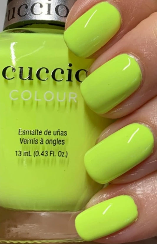 Cuccio Dancing in the Dark | Neon Nail Polish | 13ml | Long Lasting, Glossy, Vegan | Paraben Free | No Yellowing | FREE from Harmful Chemicals