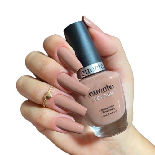 Cuccio Semi Sweet on You | Nude Nail Polish | 13ml | Long Lasting, Glossy, Vegan | Paraben Free | No Yellowing | FREE from Harmful Chemicals