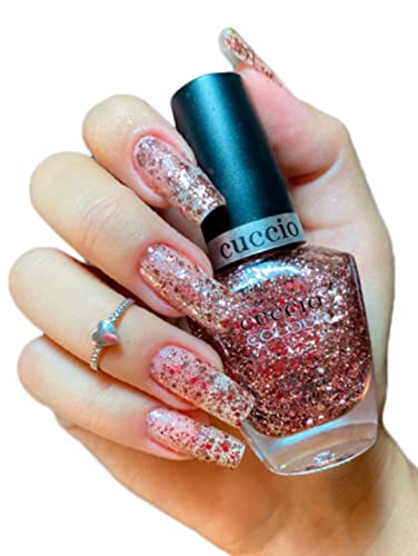 Cuccio Love Potion No. 9 | Glitter Nail Polish | 13ml | Long Lasting, Glossy, Vegan | Paraben Free | No Yellowing | FREE from Harmful Chemicals