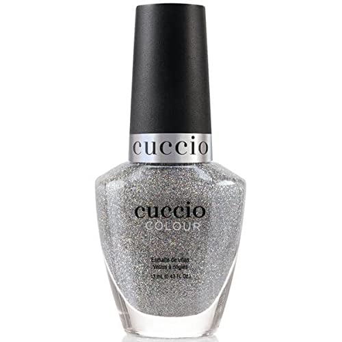 Cuccio Reach For the Stars | Glitter Nail Polish | 13ml | Long Lasting, Glossy, Vegan | Paraben Free | No Yellowing | FREE from Harmful Chemicals