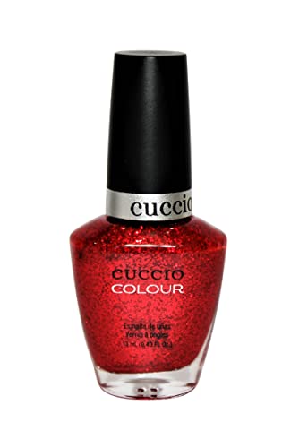 Cuccio Manhattan Mayhem | Glitter Nail Polish | 13ml | Long Lasting, Glossy, Vegan | Paraben Free | No Yellowing | FREE from Harmful Chemicals