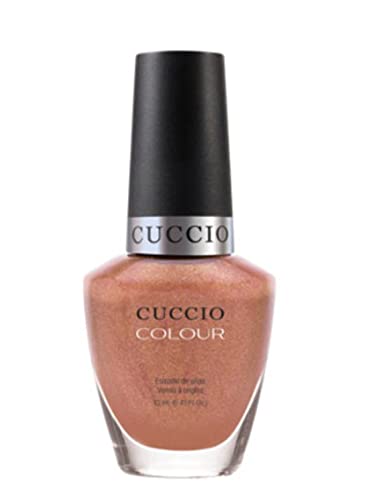 Cuccio Rose Gold Slippers | Shimmer Nail Polish | 13ml | Long Lasting, Glossy, Vegan | Paraben Free | No Yellowing | FREE from Harmful Chemicals