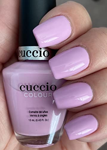 Cuccio Cotton Candy Sorbet | Pastel Nail Polish | 13ml | Long Lasting, Glossy, Vegan | Paraben Free | No Yellowing | FREE from Harmful Chemicals