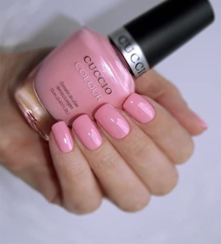 Cuccio Caramel Kisses | Nude Nail Polish | 13ml | Long Lasting, Glossy, Vegan | Paraben Free | No Yellowing | FREE from Harmful Chemicals