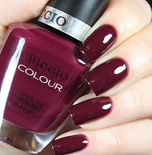 Cuccio Positively Positano | Crème Nail Polish | 13ml | Long Lasting, Glossy, Vegan | Paraben Free | No Yellowing | FREE from Harmful Chemicals