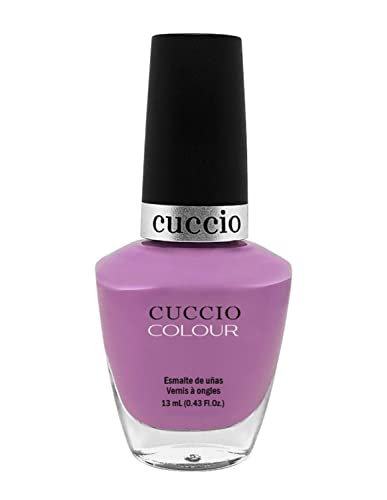 Cuccio Lavender Sorbet | Crème Nail Polish | 13ml | Long Lasting, Glossy, Vegan | Paraben Free | No Yellowing | FREE from Harmful Chemicals