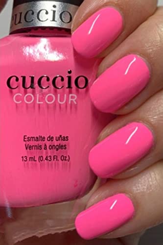 Cuccio Punch Sorbet | Crème Nail Polish | 13ml | Long Lasting, Glossy, Vegan | Paraben Free | No Yellowing | FREE from Harmful Chemicals