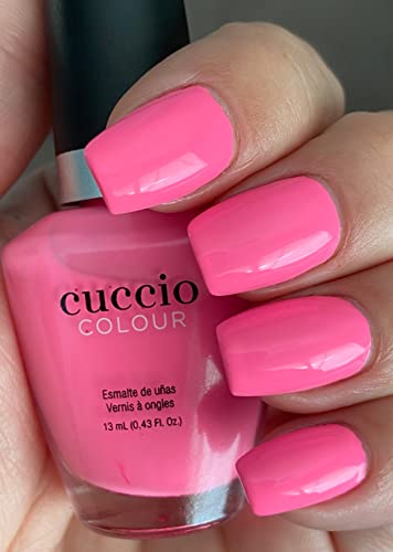 Cuccio Punch Sorbet | Crème Nail Polish | 13ml | Long Lasting, Glossy, Vegan | Paraben Free | No Yellowing | FREE from Harmful Chemicals