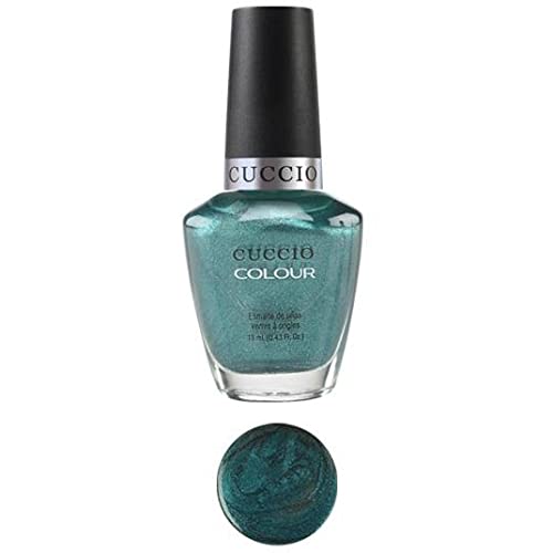 Cuccio Dublin Emerald Isle | Shimmer Nail Polish | 13ml | Long Lasting, Glossy, Vegan | Paraben Free | No Yellowing | FREE from Harmful Chemicals