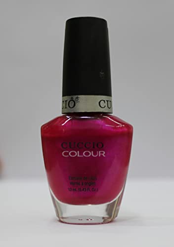 Cuccio Red Lights In Amsterdam | Glossy Rainbow Nail Polish | 13ml | Long Lasting, Glossy, Vegan | Paraben Free | No Yellowing | FREE from Harmful Chemicals