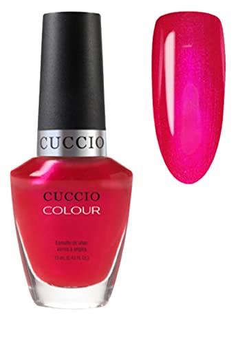 Cuccio Red Lights In Amsterdam | Glossy Rainbow Nail Polish | 13ml | Long Lasting, Glossy, Vegan | Paraben Free | No Yellowing | FREE from Harmful Chemicals