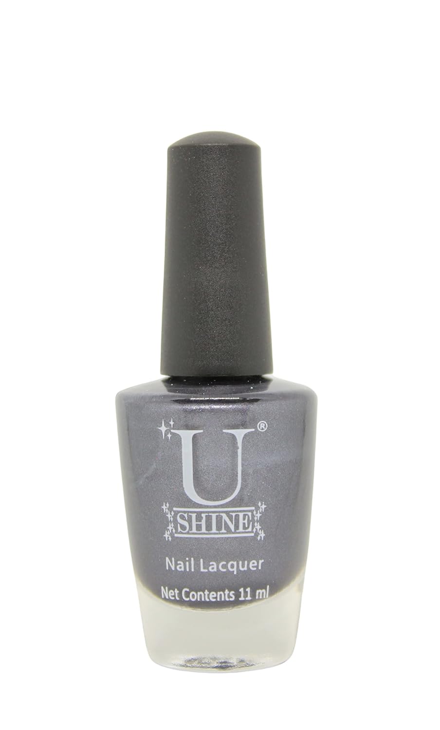 U Shine Harbour Grey |Grey Shimmer |11ml |No Paraben, Nail Yellowing, Chipping, Cracking & Long Wear | Vegan & FREE from Harmful Chemicals