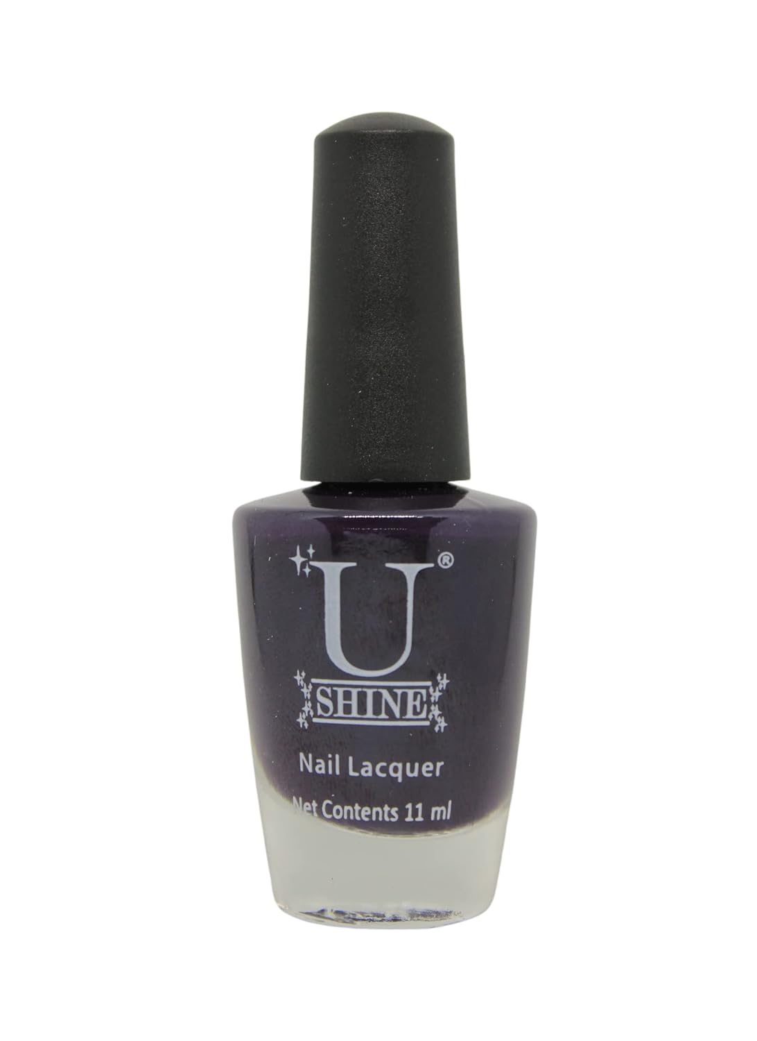 U Shine Midnight Lamp |Dark Eggplant Glossy Crème |11ml |No Paraben, Nail Yellowing, Chipping, Cracking & Long Wear | Vegan & FREE from Harmful Chemicals