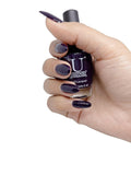 U Shine Midnight Lamp |Dark Eggplant Glossy Crème |11ml |No Paraben, Nail Yellowing, Chipping, Cracking & Long Wear | Vegan & FREE from Harmful Chemicals