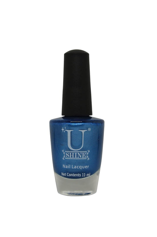 U Shine Hawaiian Surf |Blue Shimmer |11ml |No Paraben, Nail Yellowing, Chipping or Cracking & Long Wear | Vegan & FREE from Harmful Chemicals