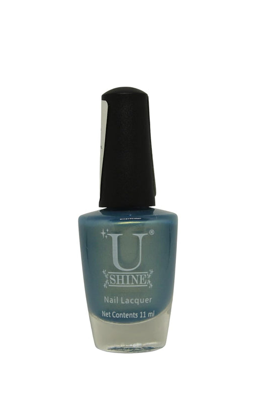 U Shine Shine your Aquarium|Light Blue|Shimmer|11ml |No Paraben, Nail Yellowing, Chipping or Cracking & Long Wear | Vegan & FREE from Harmful Chemicals